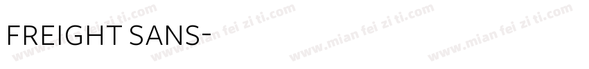 freight sans字体转换